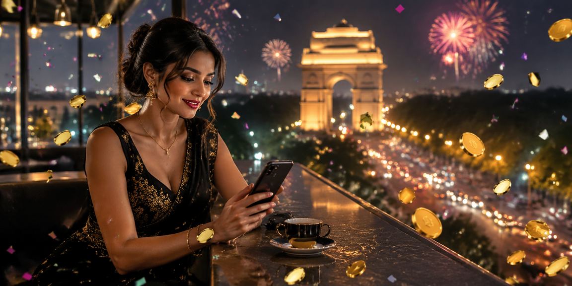 Mobile casino player near India Gate in Delhi